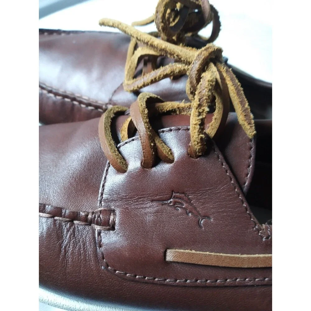 Tommy Bahama Teague Classic Lace-up Boat Shoes Men's Size 10